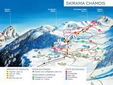 Mappa delle piste Chamois