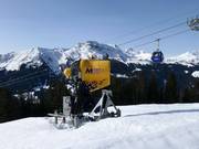 Innevamento nell’area sciistica Madrisa