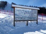 Mappa delle piste alla stazione a monte Signaue