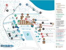 Mappa delle piste Kwan - Kaluga