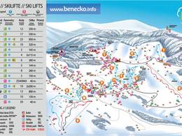 Mappa delle piste Benecko