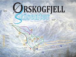 Mappa delle piste Ørskogfjell Skisenter