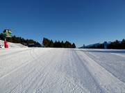 Pista perfettamente preparata nell’area sciistica Les Angles
