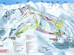 Mappa delle piste Peyragudes