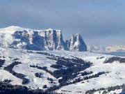 Vista sull'Alpe di Siusi verso lo Sciliar