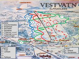 Mappa delle piste Vestvatn