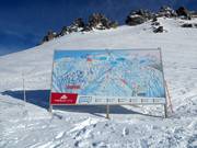 Mappa delle piste alla stazione a monte Treble Cone