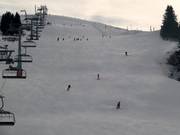 Pista presso la seggiovia otto posti a Les Crosets