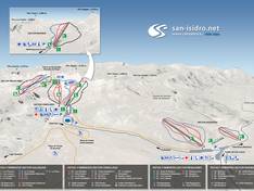 Mappa delle piste San Isidro-Zona Cebolledo