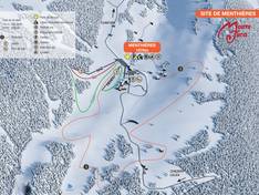 Mappa delle piste Menthières