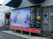 Mappa delle piste con informazioni operative aggiornate presso la stazione a valle