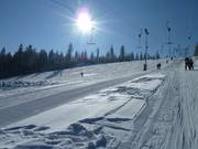 Discesa ampia e pianeggiante