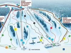 Mappa delle piste Vihti Ski Center