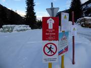 Partenza della pista Schwarzachloipe a Bruggen