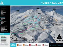 Mappa delle piste Tūroa - Mt. Ruapehu