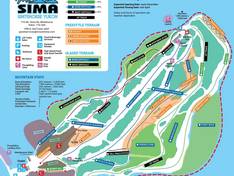 Mappa delle piste Mount Sima