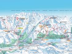 Mappa delle piste Corvatsch/Furtschellas
