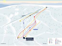 Mappa delle piste Drammen (Skimore)