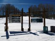 Tabellone informativo nell’area sciistica