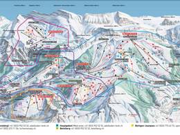 Mappa delle piste Adelboden/Lenk - Chuenisbärgli/Silleren/Hahnenmoos/Metsch