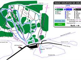 Mappa delle piste Magic Mountain Resort