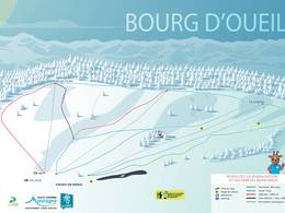 Mappa delle piste Bourg d'Oueil