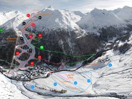 Mappa delle piste Plan (Moso in Passiria)