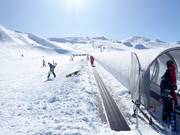 Pista per esercitazioni con tappeti mobili