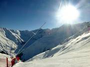 Innevamento sulla pista Grubenkopf rossa