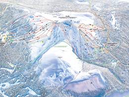 Mappa delle piste Ylläs