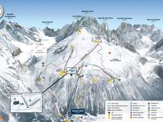 Mappa delle piste Grands Montets - Argentière (Chamonix)