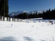 Pista pratica con tappeto al Hausberg