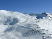 Piste nella parte superiore del Ghiacciaio del Mölltal