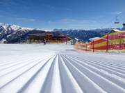 Pista perfettamente preparata nell’area sciistica di Sillian