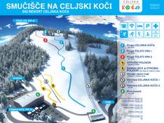 Mappa delle piste Celjska koča