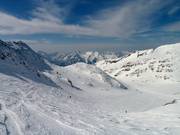 Pendio ripido nella lunga discesa La Sarenne