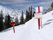 Terreno ripido a partire dall’High Traverse