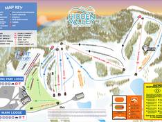 Mappa delle piste Hidden Valley (MO)
