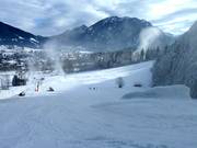 Vista sugli impianti di risalita Wank