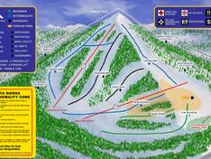 Mappa delle piste Alta Sierra - Shirley Meadows
