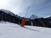 Innevamento con lance al Belvedere