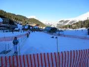 Area di esercitazione con tappeto mobile presso la stazione a monte della cabinovia