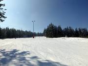 Discesa ampia e pianeggiante nella parte superiore