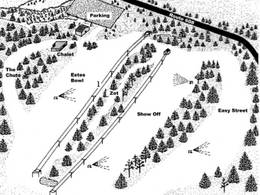 Mappa delle piste Big Creek Ski Area