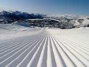 Pista appena preparata a Hovden