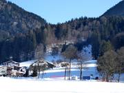 Vista sulla pista da sci di Bad Häring