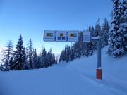 Segnaletica delle piste presso Hauser Kaibling