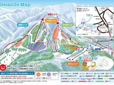 Mappa delle piste Daisen White Resort - Kokusai/Uenohara/Nakanohara/Gouenzan