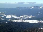 Vista dall'Arber verso la località di Lohberg
