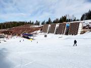 Piste facili intorno alla stazione a valle